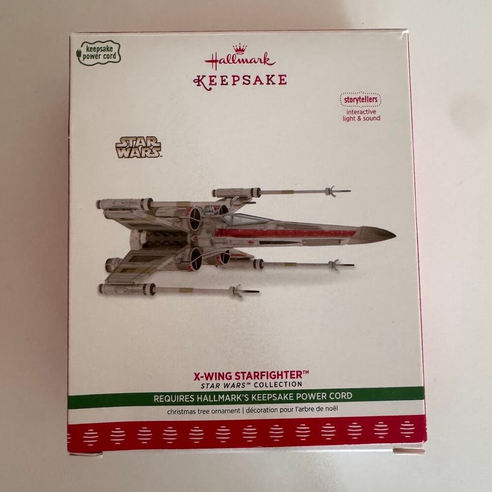 Hallmark Star Wars Keepsake Storyteller 2017 X-Wing Starfighter Ornament